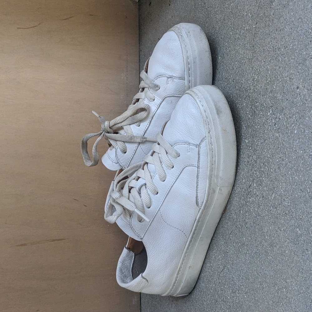 ❤️ Soludos The Ibiza Platform in Oasis White Leather Sneakers size 9